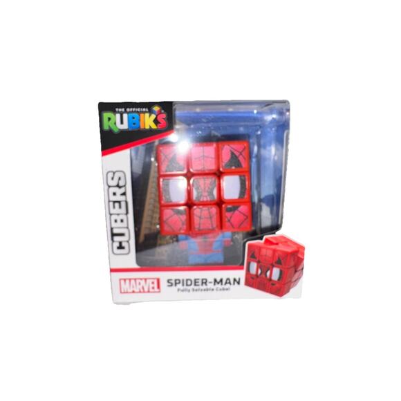 BRAND NEW Rubiks Cube Cubers 3X3 Spider-Man in Box Marvel Spin Master - Picture 1 of 7